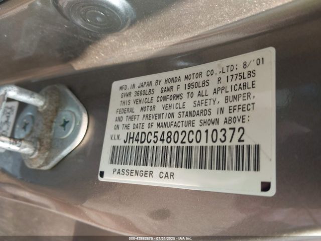 2002 ACURA RSX JH4DC54802C010372 Photo 8