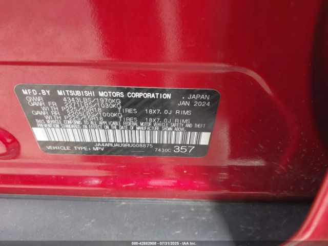 2024 MITSUBISHI OUTLANDER SPORT JA4ARUAU9RU008875 Photo 8