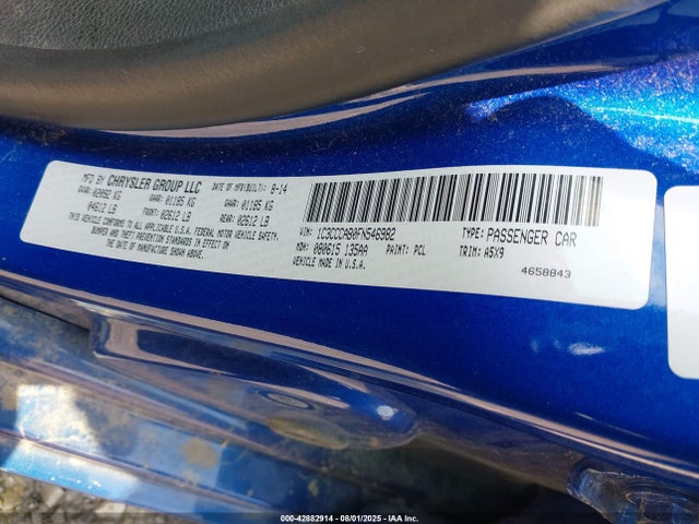 1C3CCCAB0FN546982 Chrysler 200