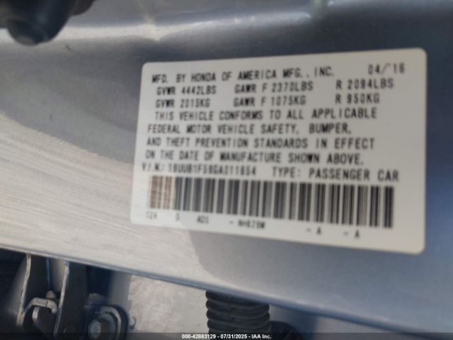 2016 ACURA TLX 19UUB1F59GA011654 Photo 8