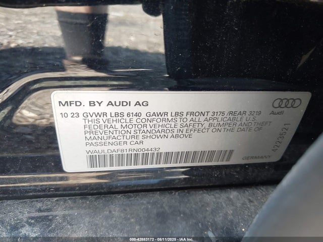 2024 AUDI A8 WAULDAF81RN004432 Photo 8