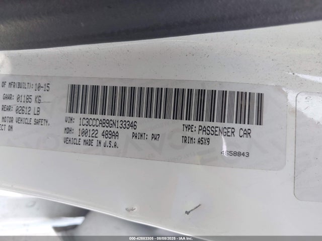1C3CCCAB9GN133346 Chrysler 200