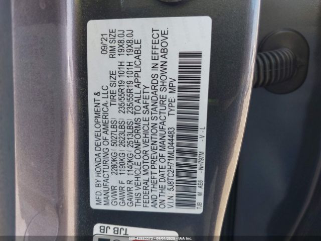 2021 ACURA RDX 5J8TC2H71ML044483 Photo 8