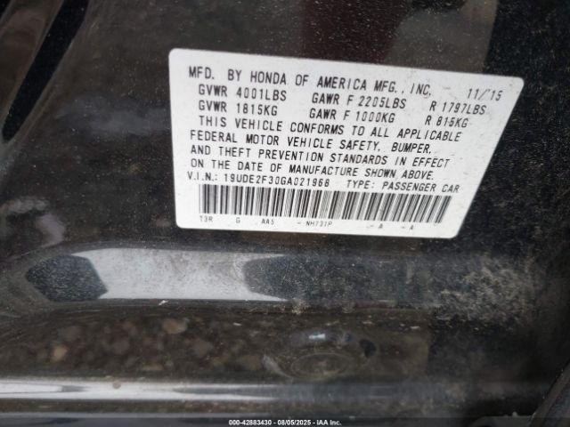 2016 ACURA ILX 19UDE2F30GA021968 Photo 8