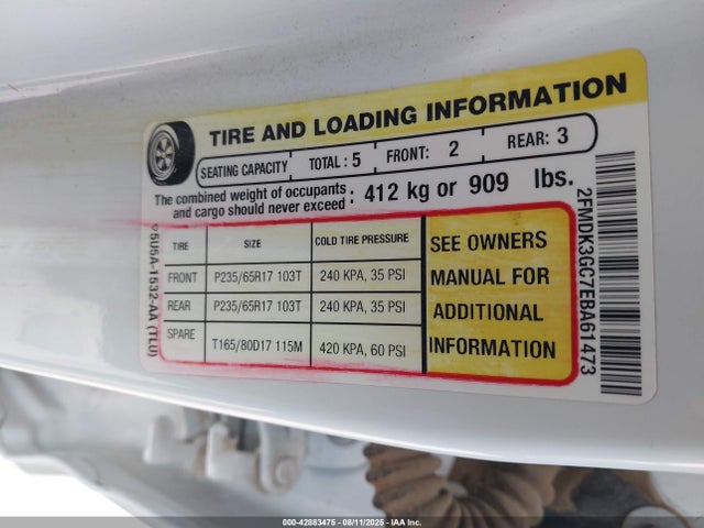 Ford 2014 2014 2FMDK3GC7EBA61473 Image 9