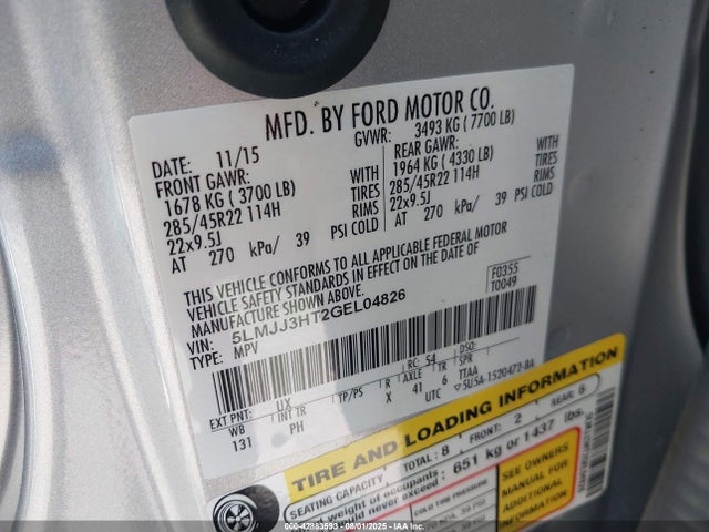 Lincoln gtdi 2016 5LMJJ3HT2GEL04826 Image 9
