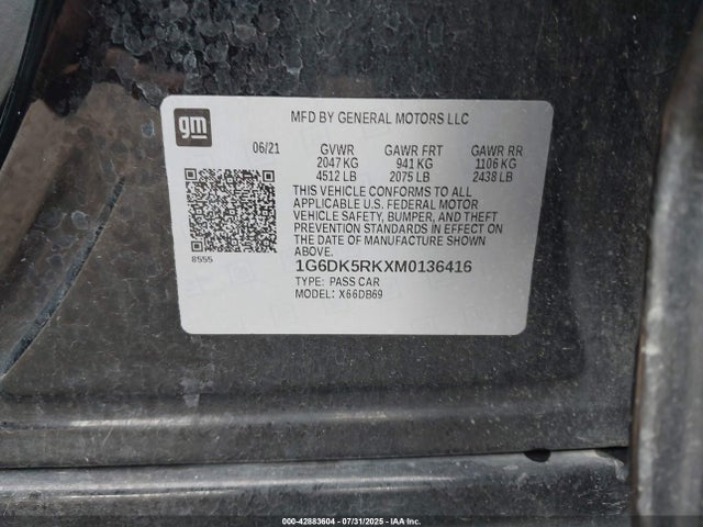 2021 CADILLAC CT4 1G6DK5RKXM0136416 Photo 8