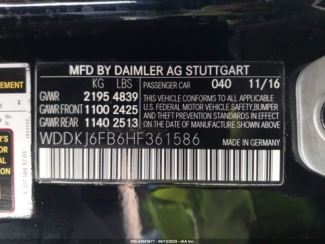 Mercedes-Benz m276 2017 WDDKJ6FB6HF361586 Image 9