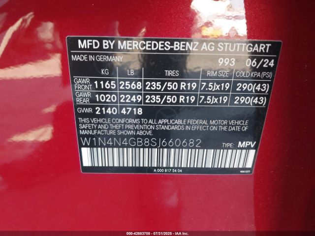 2025 MERCEDES-BENZ GLA 250 W1N4N4GB8SJ660682 Photo 8