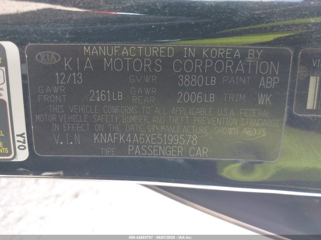 KIA Forte 2014 KNAFK4A6XE5199578 Image 9