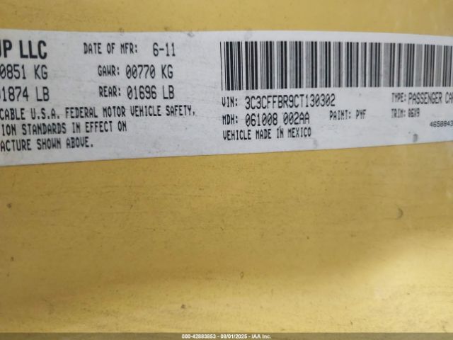 2012 FIAT 500 3C3CFFBR9CT130302 Photo 8