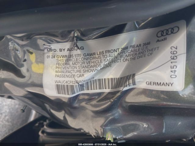 2024 AUDI S5 SPORTBACK WAUC4CF52RA065829 Photo 8