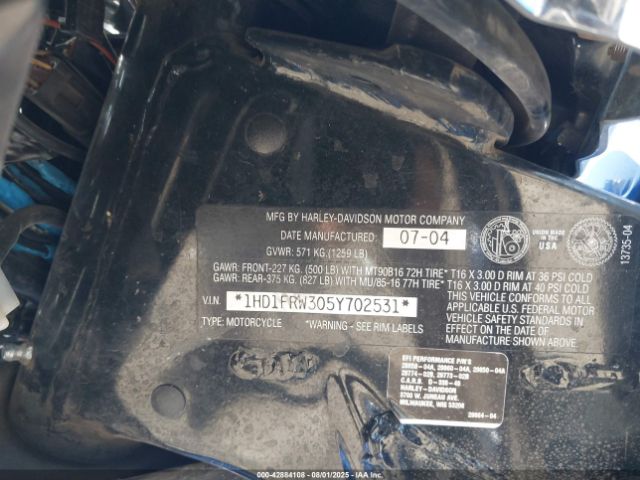 2005 HARLEY-DAVIDSON FLHRCI 1HD1FRW305Y702531 Photo 9