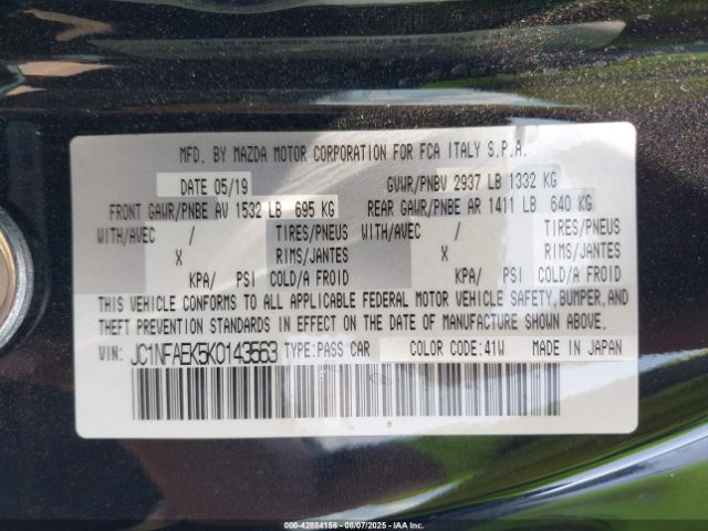 2019 FIAT 124 SPIDER JC1NFAEK5K0143563 Photo 8