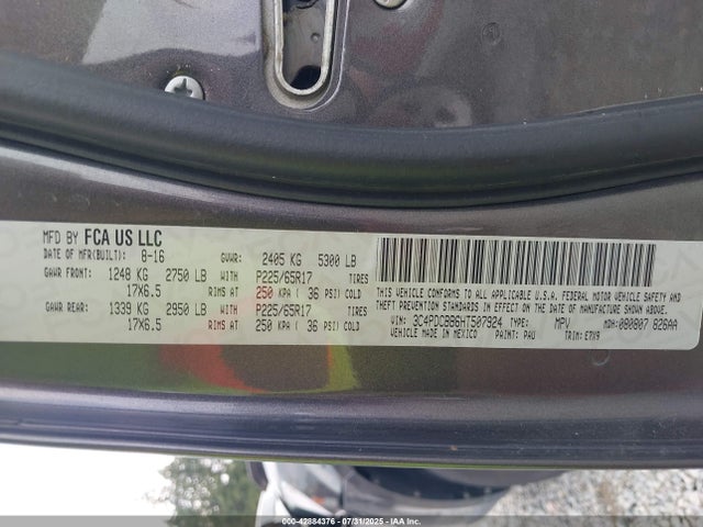 3C4PDCBB6HT507924 Dodge Journey