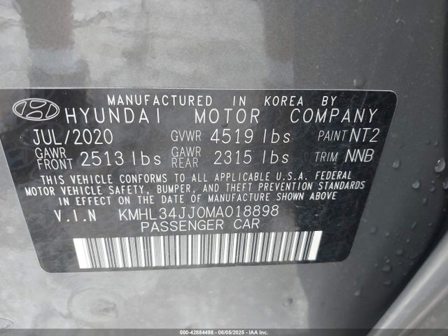 KMHL34JJ0MA018898 Hyundai gdi nu pe + hev