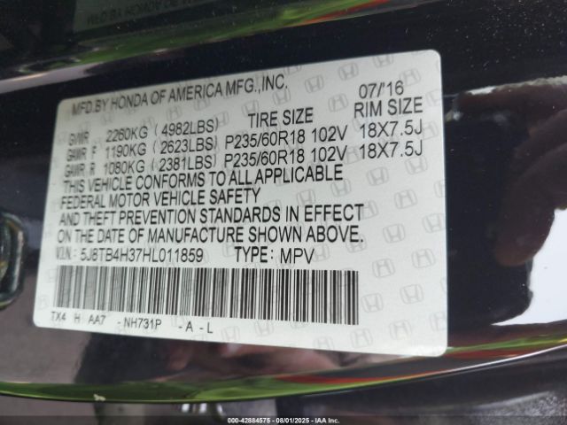 2017 ACURA RDX 5J8TB4H37HL011859 Photo 8