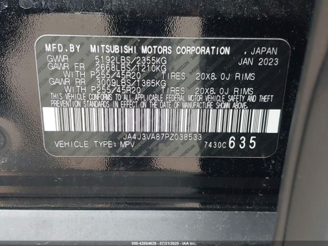 2023 MITSUBISHI OUTLANDER JA4J3VA87PZ038533 Photo 8
