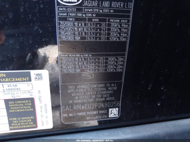 2023 LAND ROVER DISCOVERY SALRM4EU2P2480256 Photo 8