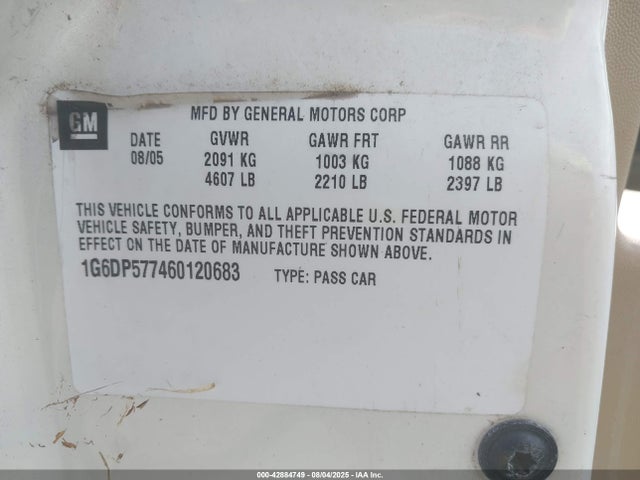 2006 CADILLAC CTS 1G6DP577460120683 Photo 8
