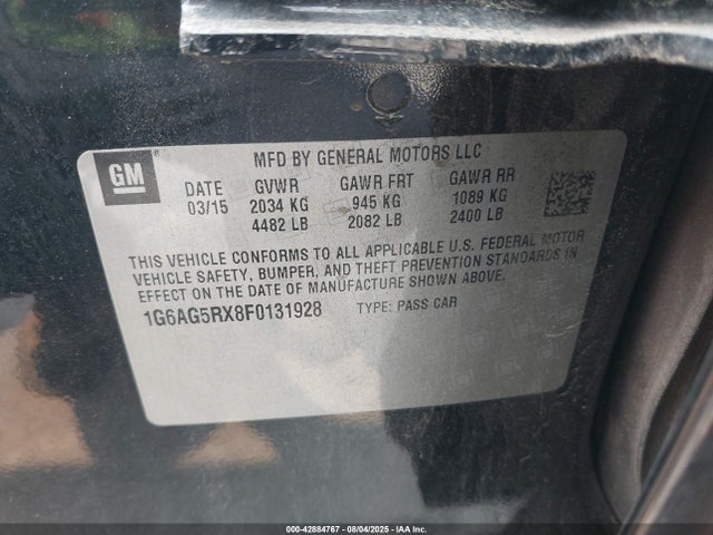 2015 CADILLAC ATS 1G6AG5RX8F0131928 Photo 8