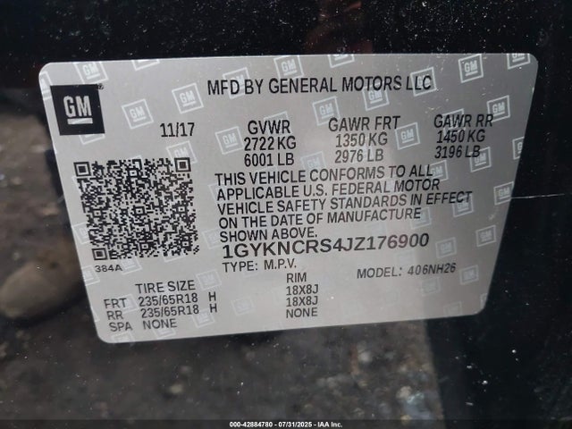 2018 CADILLAC XT5 1GYKNCRS4JZ176900 Photo 8