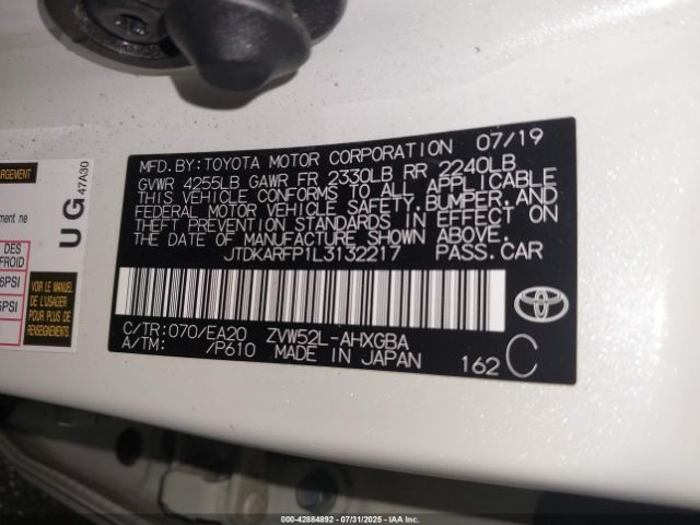 2020 TOYOTA PRIUS PRIME JTDKARFP1L3132217 Photo 8