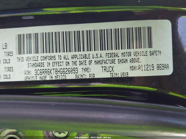 3C6RR6KT8HG626093 RAM 1500