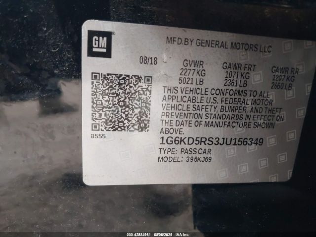 2018 CADILLAC CT6 1G6KD5RS3JU156349 Photo 8