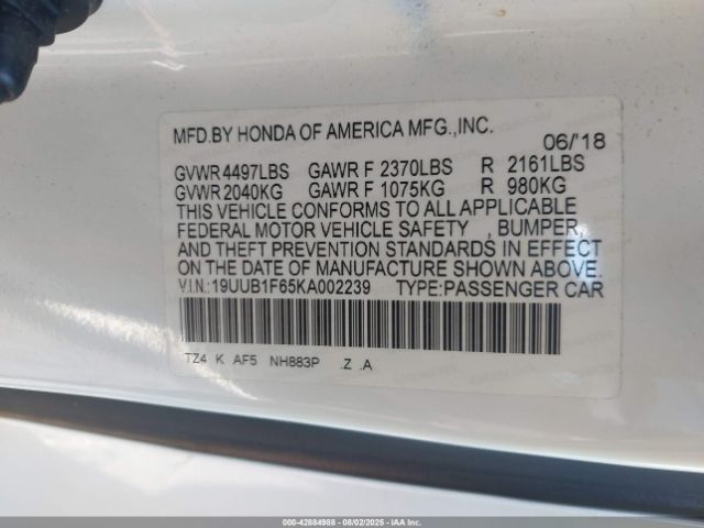2019 ACURA TLX 19UUB1F65KA002239 Photo 8