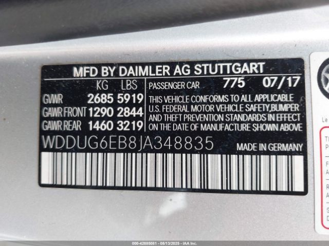 2018 MERCEDES-BENZ S 450 WDDUG6EB8JA348835 Photo 8
