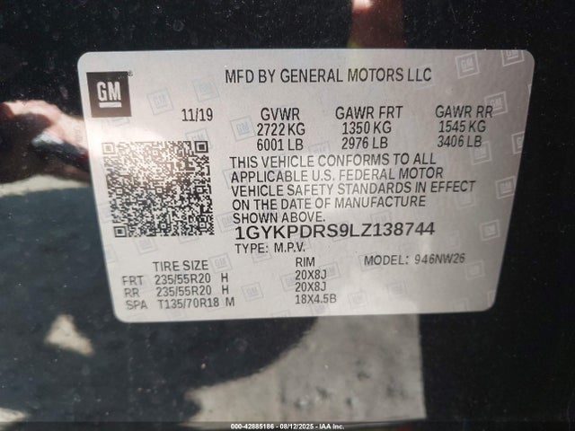 2020 CADILLAC XT6 1GYKPDRS9LZ138744 Photo 8