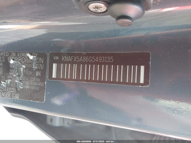 KNAFX5A86G5493135 KIA gdi nu