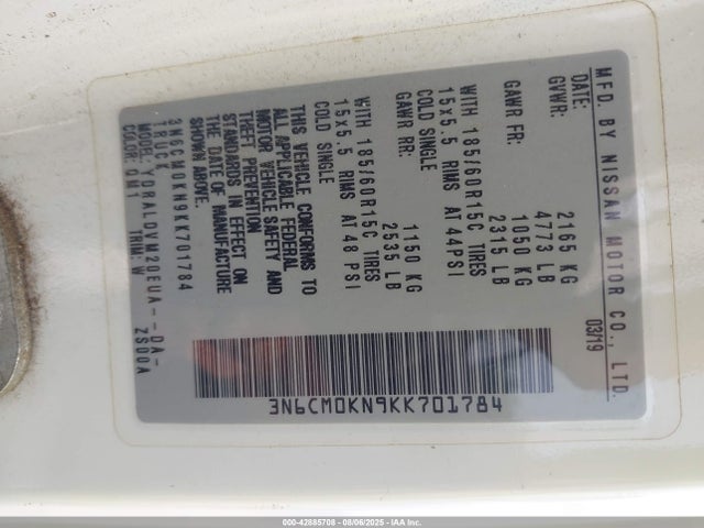 Nissan 2019 2019 3N6CM0KN9KK701784 Image 9