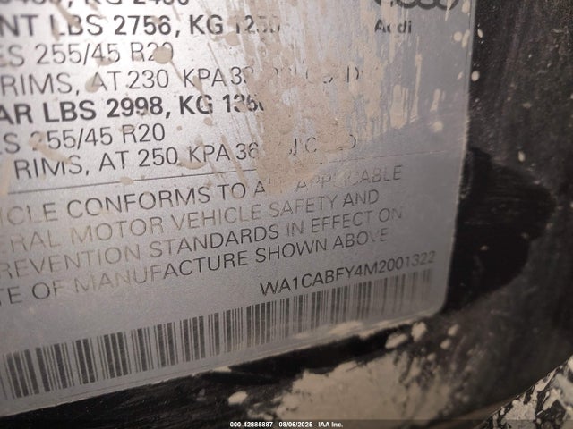 2021 AUDI Q5 WA1CABFY4M2001322 Photo 8