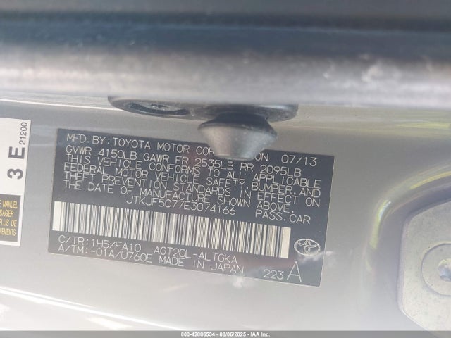 Scion 2ar-fe 2014 JTKJF5C77E3074166 Image 8