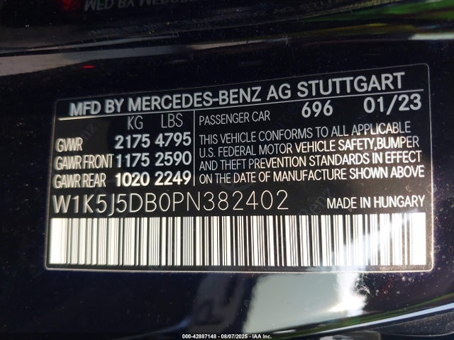 2023 MERCEDES-BENZ AMG CLA 45 W1K5J5DB0PN382402 Photo 8