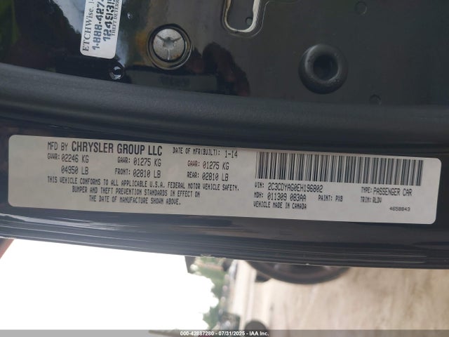 2014 DODGE CHALLENGER 2C3CDYAG0EH196802 Photo 8