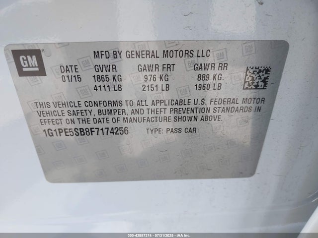 1G1PE5SB8F7174256 Chevrolet LUV