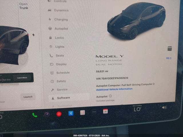 Tesla Model Y 2023 7SAYGDEE1PA082939 Image 7