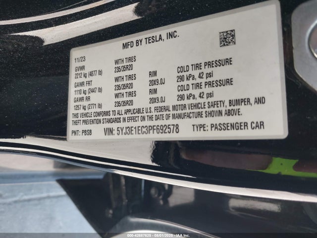 2023 TESLA MODEL 3 5YJ3E1EC3PF692578 Photo 8