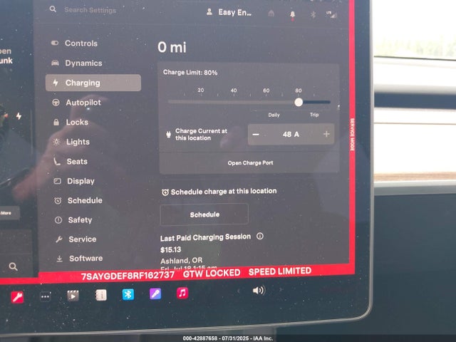 7SAYGDEF8RF162737 Tesla Model Y