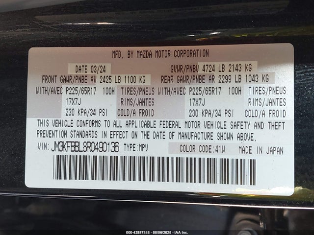 Mazda py 2024 JM3KFBBL8R0490136 Image 9