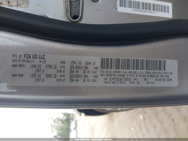 Dodge Journey 2019 3C4PDDEG0KT769913 Image 9