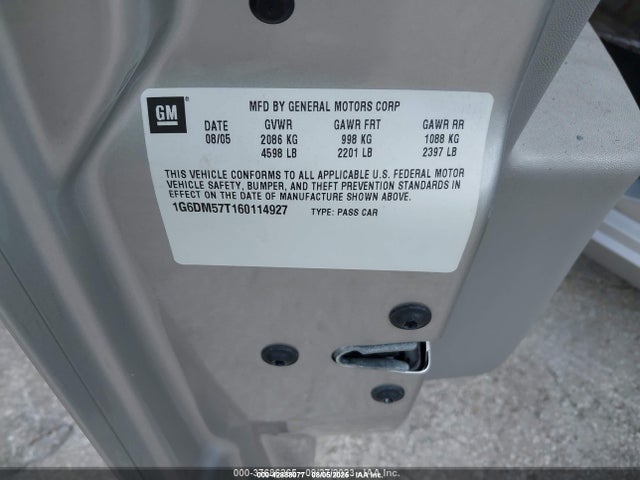 2006 CADILLAC CTS 1G6DM57T160114927 Photo 8