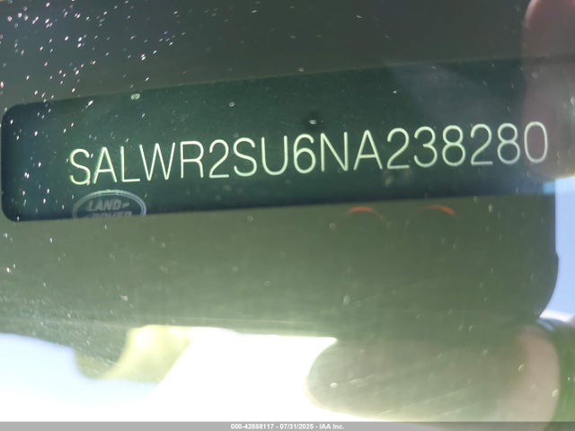 SALWR2SU6NA238280 Land Rover aj20p6