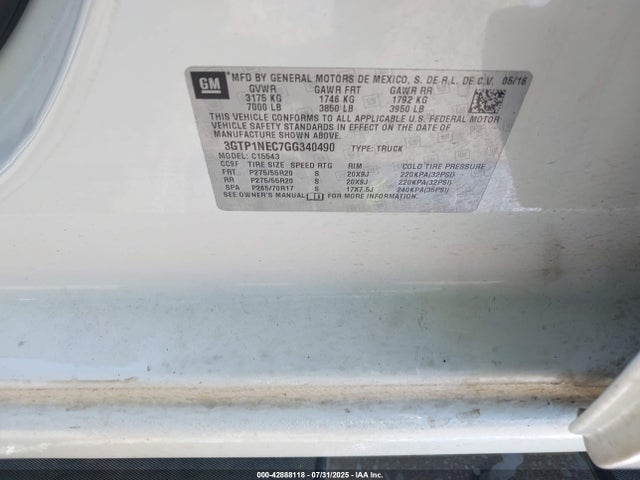 3GTP1NEC7GG340490 GMC l83 - sidi, vvt, afm, e85 max, aluminum