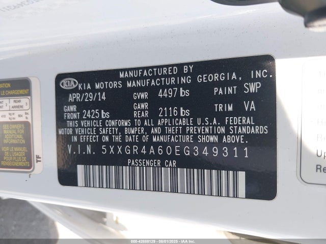 5XXGR4A60EG349311 KIA dohc t-gdi theta-ii