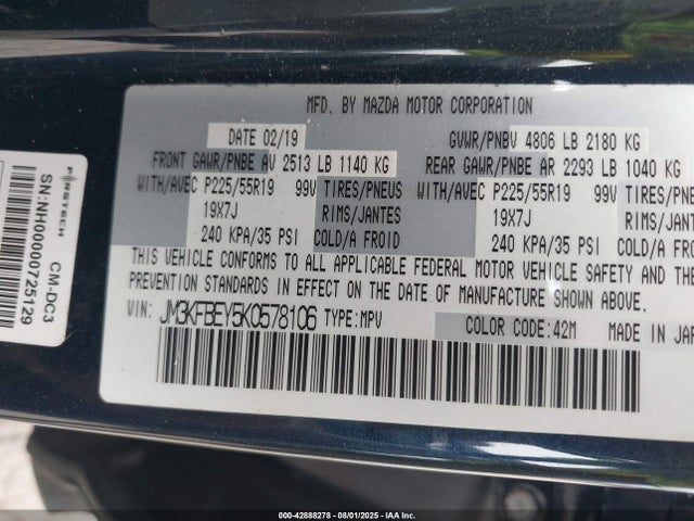 Mazda py turbo 2019 JM3KFBEY5K0578106 Image 9