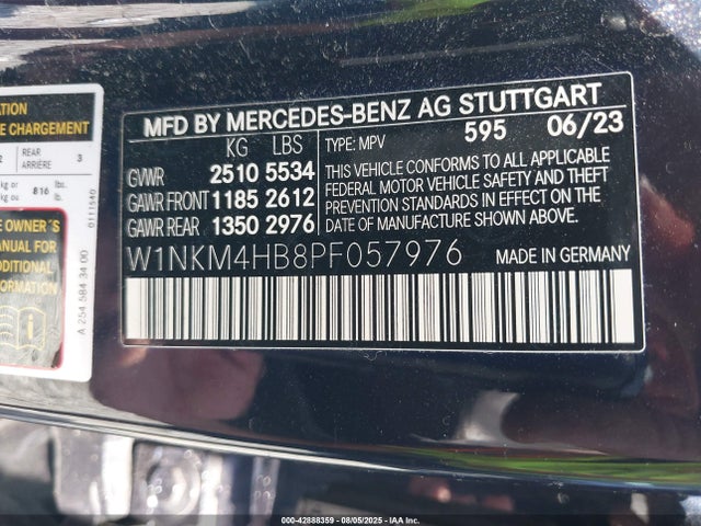 W1NKM4HB8PF057976 Mercedes-Benz m254